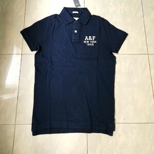 NWT Abercrombie & Fitch Men's Muscle Polo Shirt Navy M